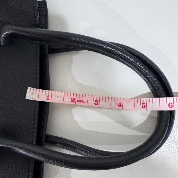 SOFIA CARDONI Black Leather Bag With Top Handles - Picture 14 of 16